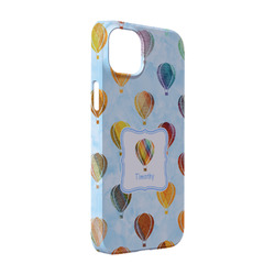 Watercolor Hot Air Balloons iPhone Case - Plastic - iPhone 14 (Personalized)