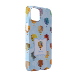 Watercolor Hot Air Balloons iPhone Case - Plastic - iPhone 14 Pro (Personalized)