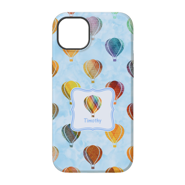 Watercolor Hot Air Balloons iPhone 14 Tough Case - Back