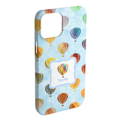Watercolor Hot Air Balloons iPhone Case - Plastic - iPhone 15 Plus (Personalized)