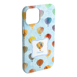 Watercolor Hot Air Balloons iPhone Case - Plastic - iPhone 15 Pro Max (Personalized)