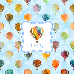 Watercolor Hot Air Balloons