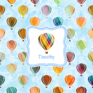 Watercolor Hot Air Balloons