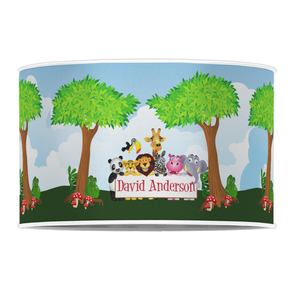 Animals 12" Drum Lampshade - FRONT (Poly Film)