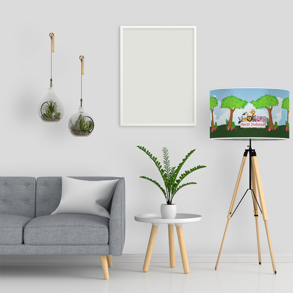 Animals 12" Drum Lampshade - LIFESTYLE