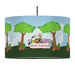 Animals 12" Drum Pendant Lamp - Fabric (Personalized)