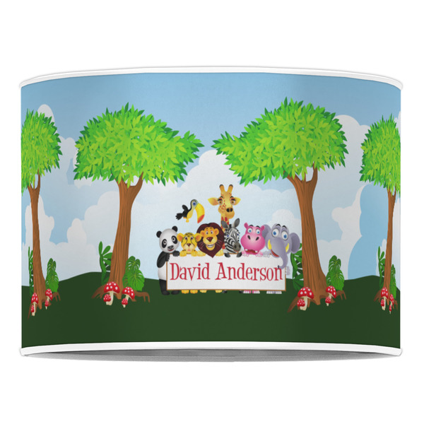 Animals 16" Drum Lampshade - FRONT (Poly Film)