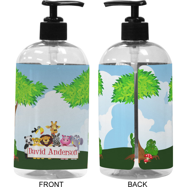 Animals 16 oz Plastic Liquid Dispenser (Approval) - Black