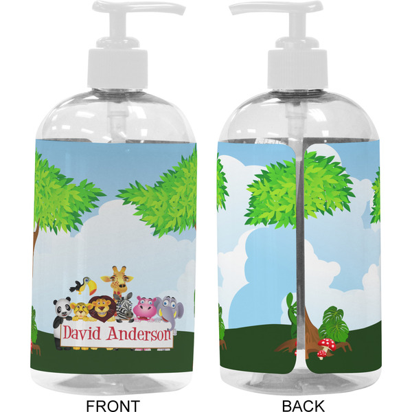 Animals 16 oz Plastic Liquid Dispenser- Approval- White