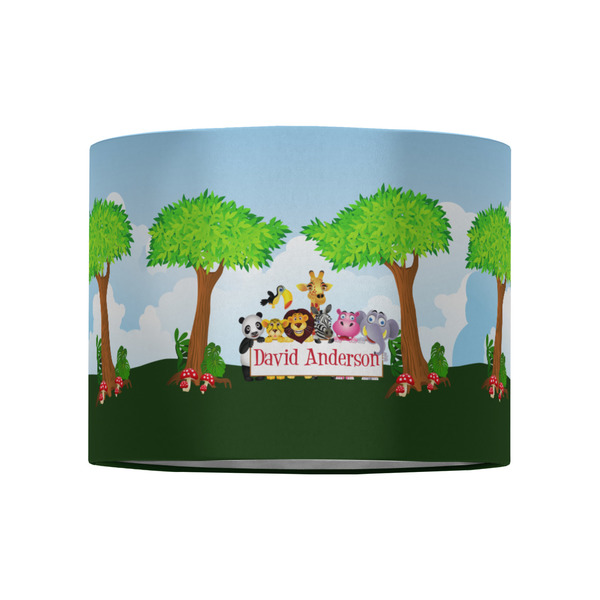 Animals 8" Drum Lampshade - FRONT (Fabric)