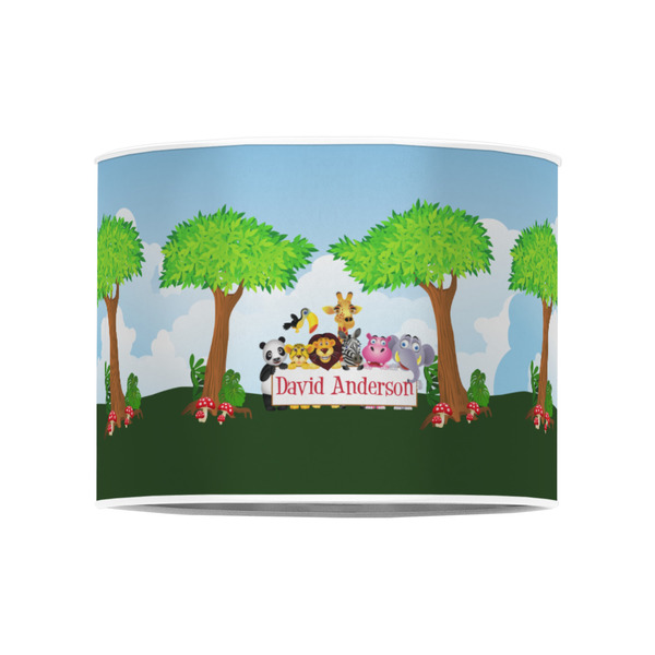 Animals 8" Drum Lampshade - FRONT (Poly Film)