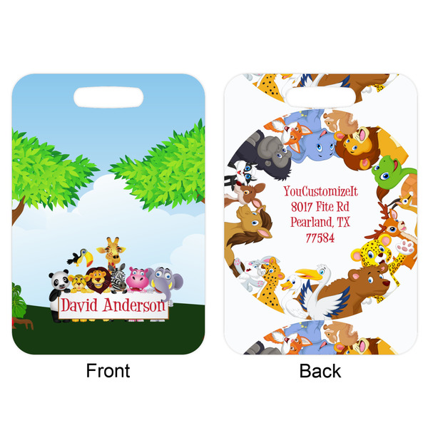 Animals Aluminum Luggage Tag (Front + Back)