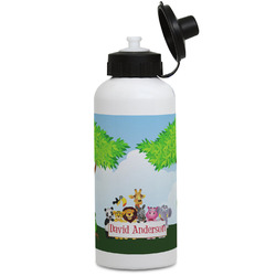 Animals Water Bottles - Aluminum - 20 oz - White (Personalized)