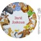 Animals Glass Appetizer / Dessert Plate 8" (Personalized)