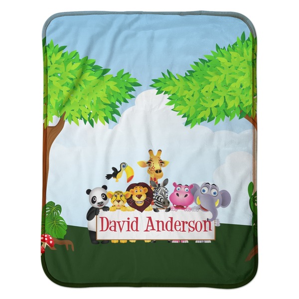 Animals Baby Sherpa Blanket - Flat