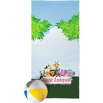 Animals Beach Towel w/ Name or Text