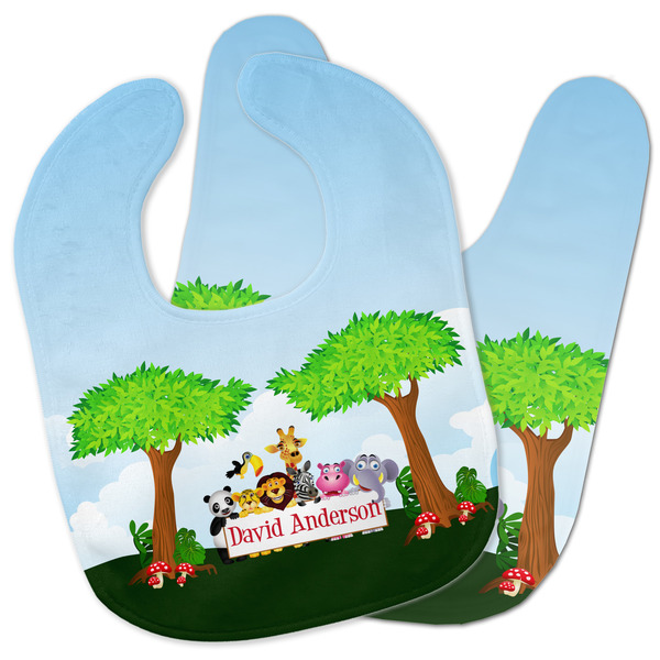 Custom Animals Baby Bib w/ Name or Text
