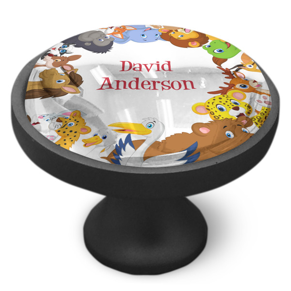 Animals Cabinet Knob - Black - Side