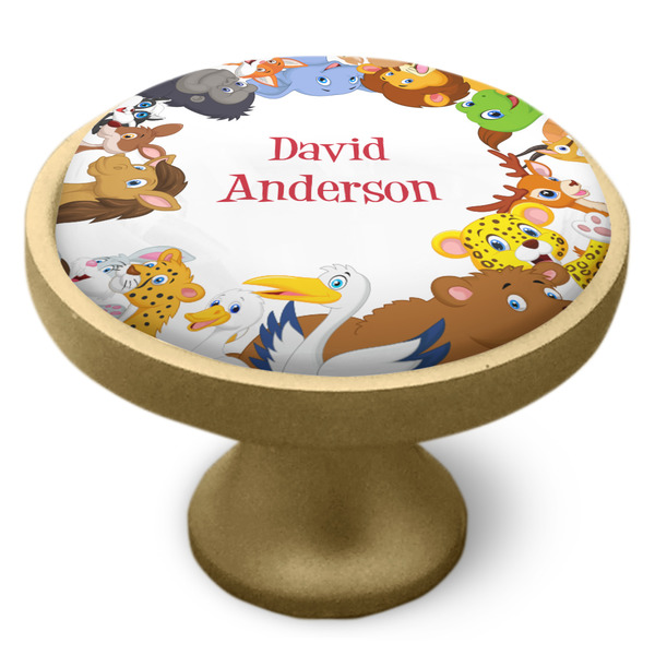 Animals Cabinet Knob - Gold - Side