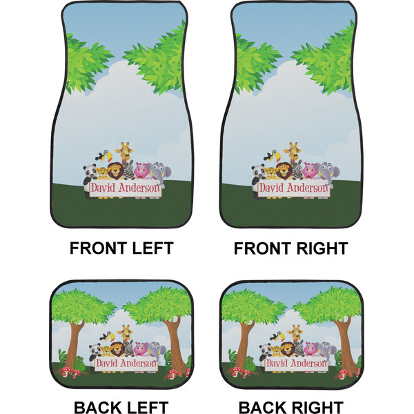 Animals Car Floor Mats Set (2F + 2B)