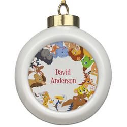 Animals Ceramic Ball Ornament (Personalized)