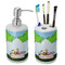 Animals Ceramic Bathroom Accessories Set (Personalized)
