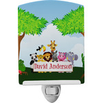 Animals Ceramic Night Light w/ Name or Text