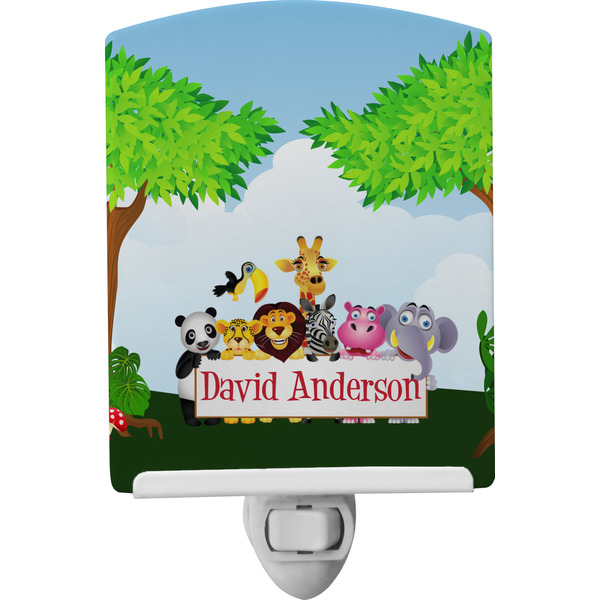 Custom Animals Ceramic Night Light w/ Name or Text