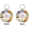 Animals Circle Keychain (Front + Back)