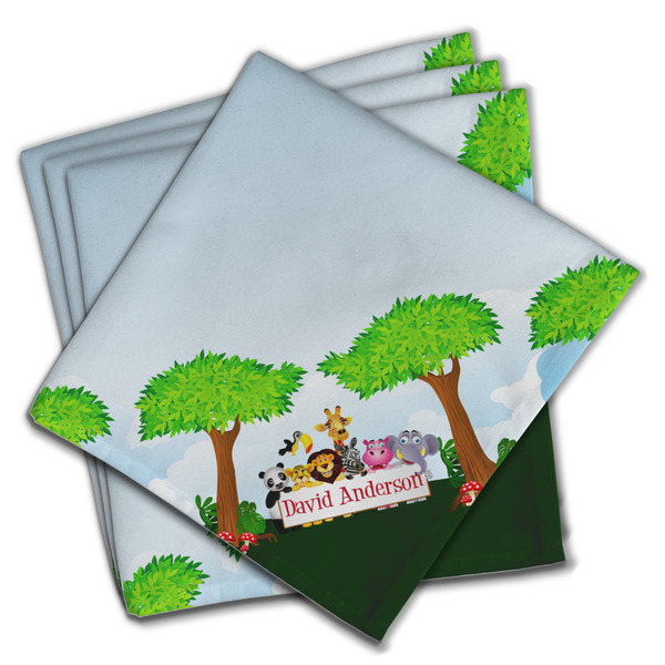 Animals Cloth Napkins - Personalized Dinner (PARENT MAIN Set of 4)