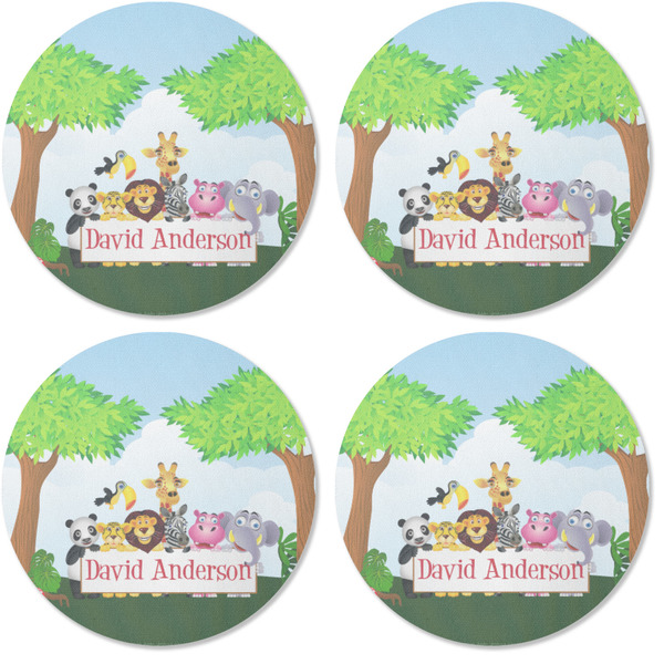 Animals Coaster Round Rubber Back - Apvl