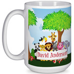 Animals 15 Oz Coffee Mug - White (Personalized)