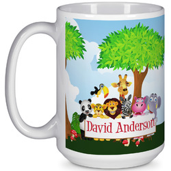 Animals 15 Oz Coffee Mug - White (Personalized)