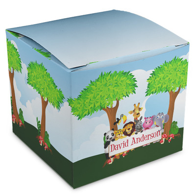 Animals Cube Favor Gift Boxes (Personalized)