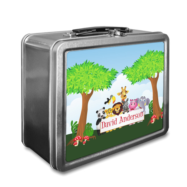 Custom Animals Lunch Box w/ Name or Text