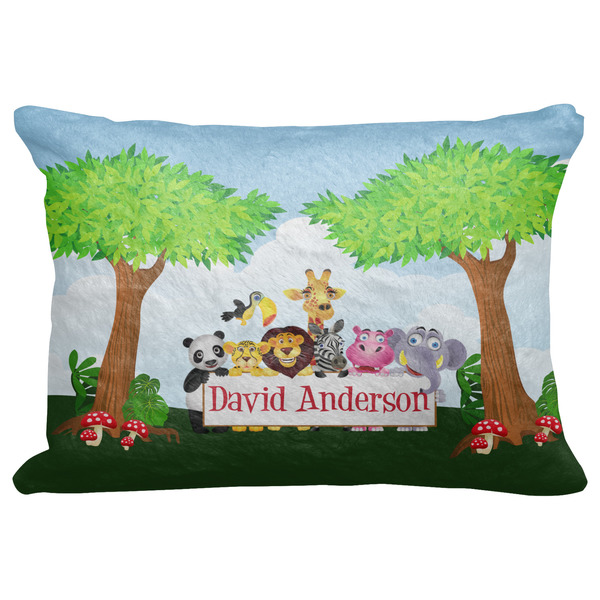 Custom Animals Decorative Baby Pillowcase - 16"x12" w/ Name or Text