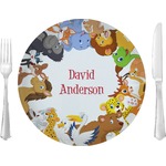 Animals 10" Glass Lunch / Dinner Plates - Single or Set (Personalized)