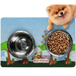 Animals Dog Food Mat - Small w/ Name or Text