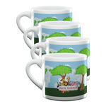 Animals Double Shot Espresso Cups - Set of 4 (Personalized)