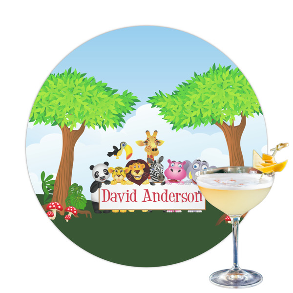 Custom Animals Printed Drink Topper (Personalized)