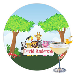 Animals Printed Drink Topper - 3.5" (Personalized)