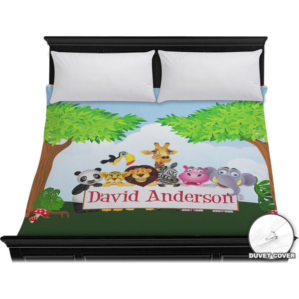Custom Animals Duvet Cover - King (Personalized)