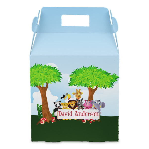 Animals Gable Favor Box - Front