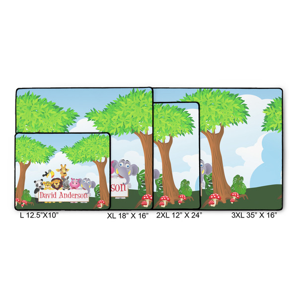 Animals Gaming Mats - SIZE CHART