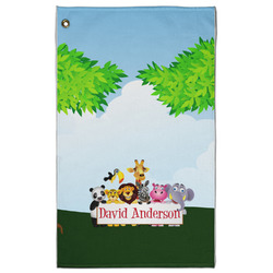 Animals Golf Towel - Poly-Cotton Blend - Large w/ Name or Text