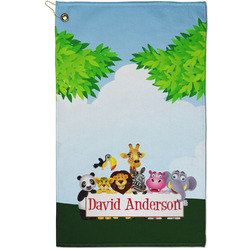 Animals Golf Towel - Poly-Cotton Blend - Small w/ Name or Text