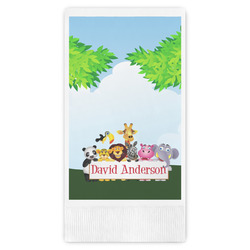 Animals Guest Napkins - Full Color - Embossed Edge (Personalized)