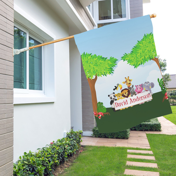 Animals House Flags - Double Sided - LIFESTYLE