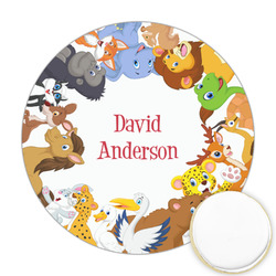 Animals Printed Cookie Topper - Round (Personalized)