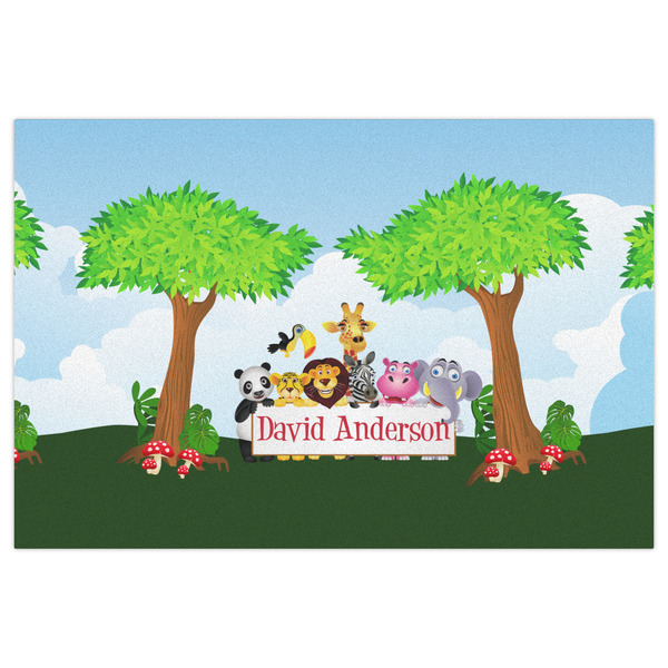 Animals Indoor / Outdoor Rug - 2'x3' - Front Flat